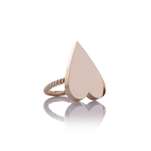 Anello Cuore Quinta Misura Oro