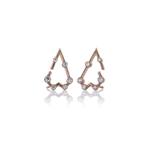 Orecchini Geometric Hearts Seconda Misura