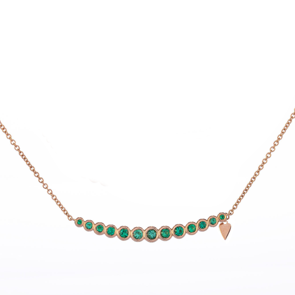 Emeralds Smile Necklace